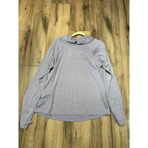 Skechers Womens Light Blue Purple Lilac  Long-Sleeve Hooded GoPullover Top Size